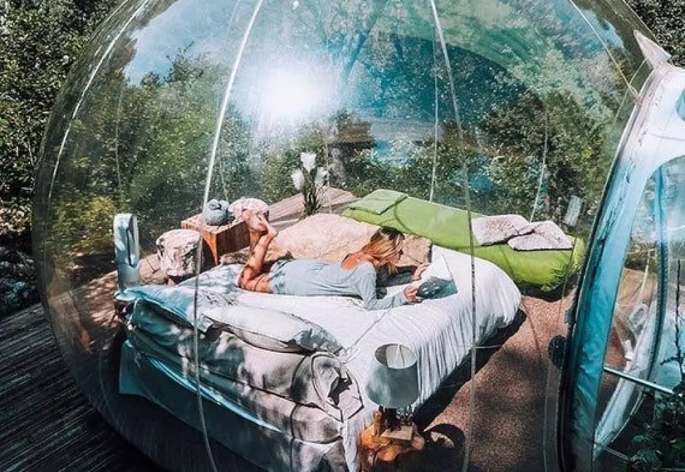 innovative transparent bubble tents